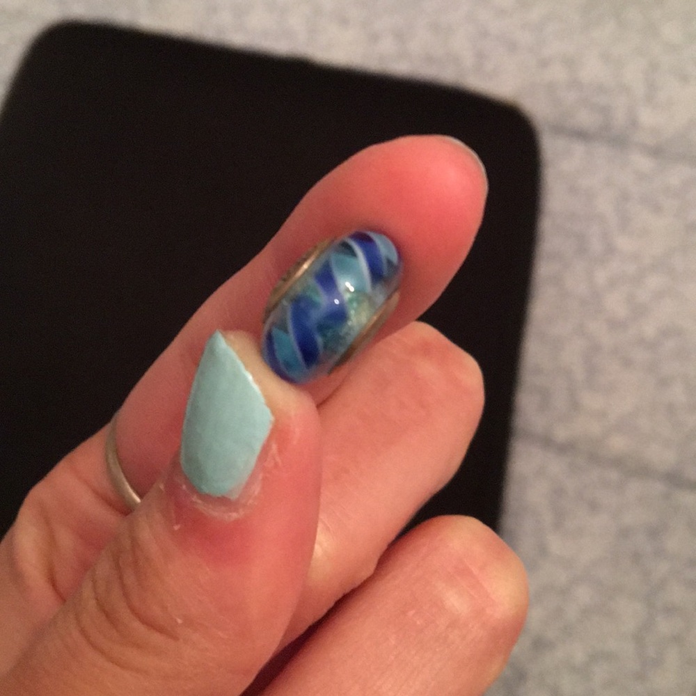 Blue pandora charm